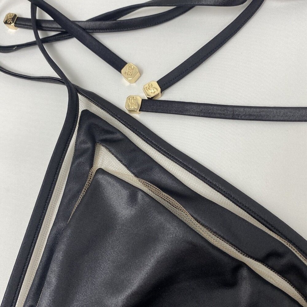 Agent Provocateur Tora Black Sand Bikini Set AP4 Large NWT - Picture 14 of 16